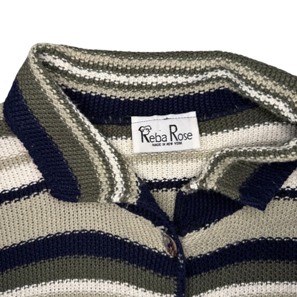 Vintage Reba Rose Button Up Sweater - Picture 7 of 9